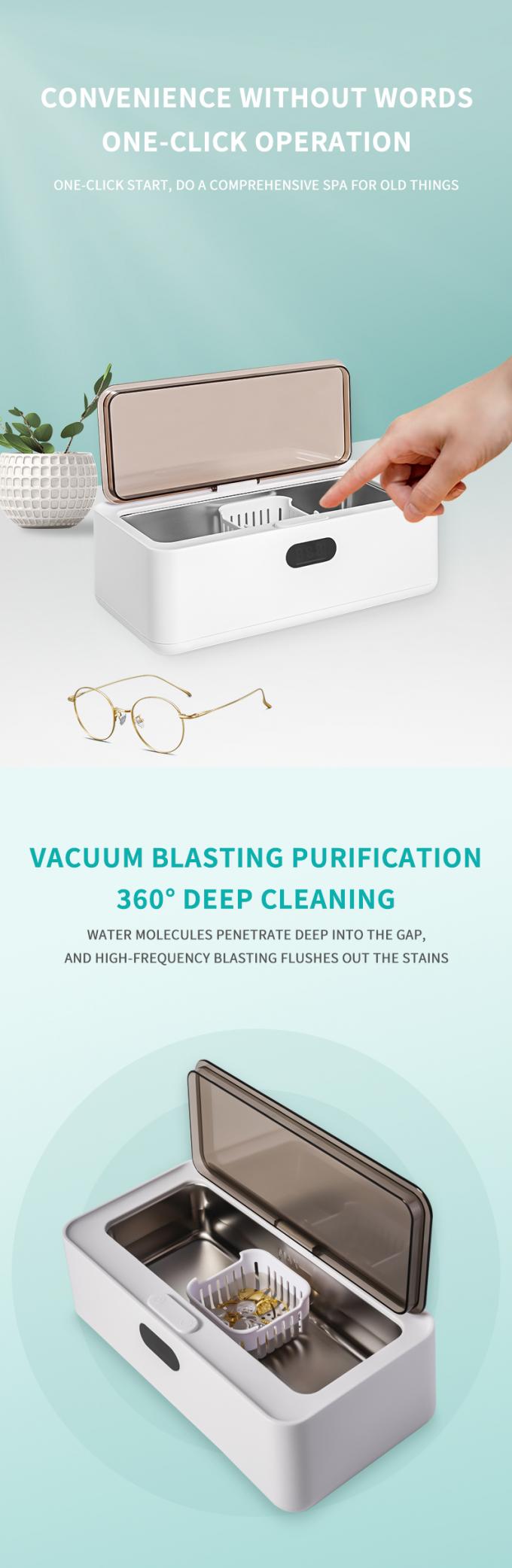 Μίνι υπερηχητικό πλυντήριο ρούχων 450ml φορητό υπερηχητικό καθαριστή γυαλιών 1