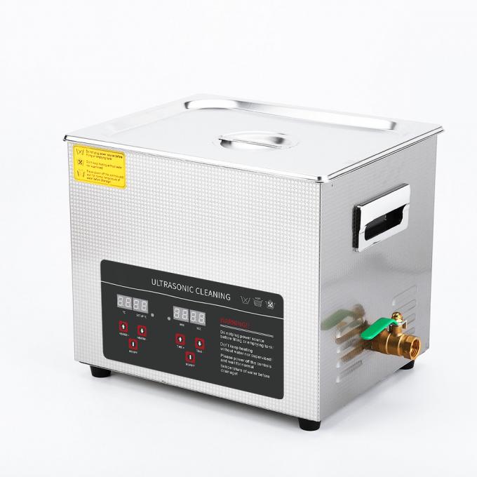 Δυνατός υπερηχητικός πλυντήρας εξαρτημάτων ψηφιακό θερμαινόμενο χρονόμετρος δεξαμενή χωρητικότητα 10L 1