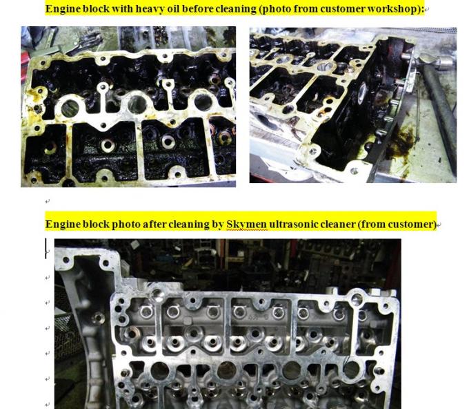 360L εξαρτήματα κινητήρα Υπερήχων καθαριστικό κινητήρα Βιομηχανική Υπερήχνη δεξαμενή 10