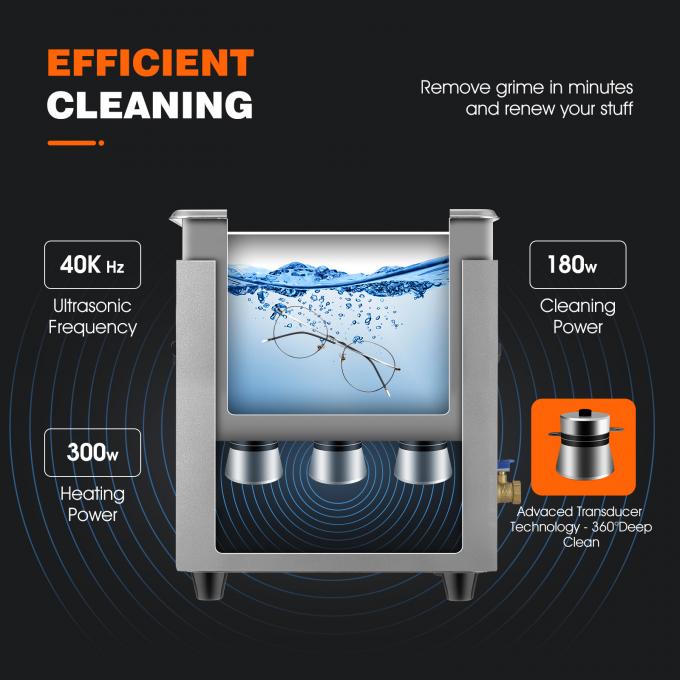Μηχανή καθαρισμού με υπερηχογράφηση 180W Ψηφιακό 6 λίτρων υπερηχογράφημα καθαριστικό 1